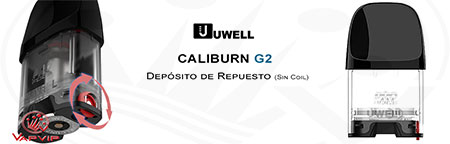 Depósito Repuesto CALIBURN G2 POD Uwell España